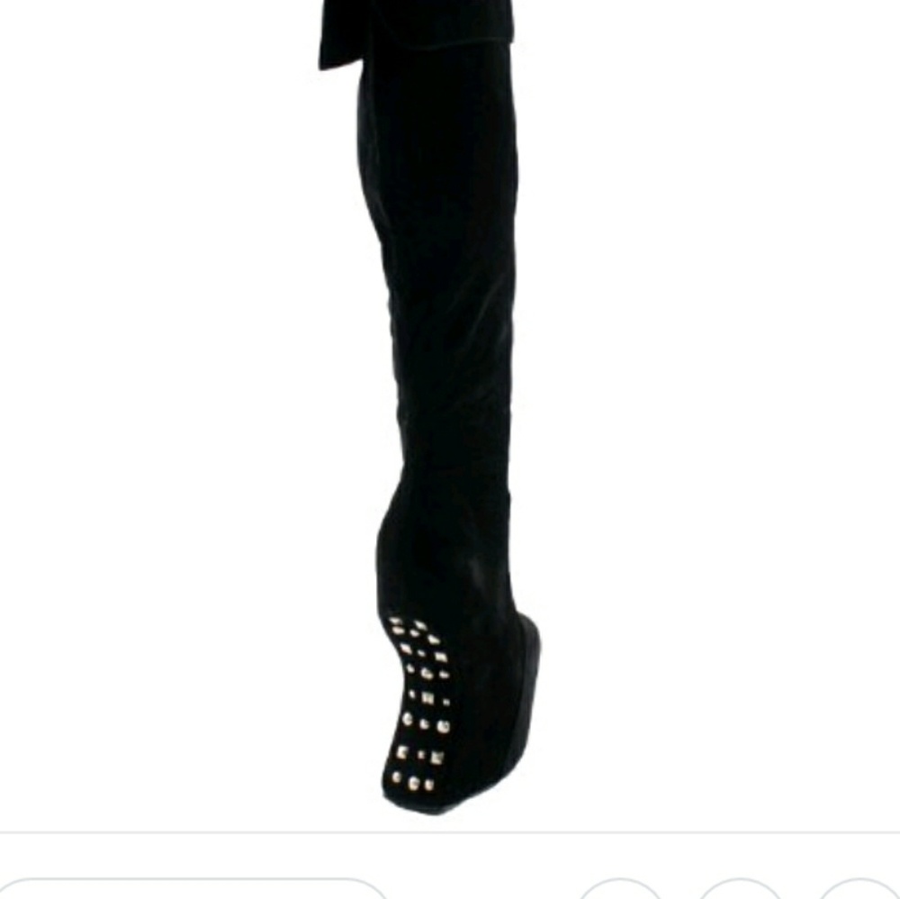 Tall Black Suede Boots *NIB*